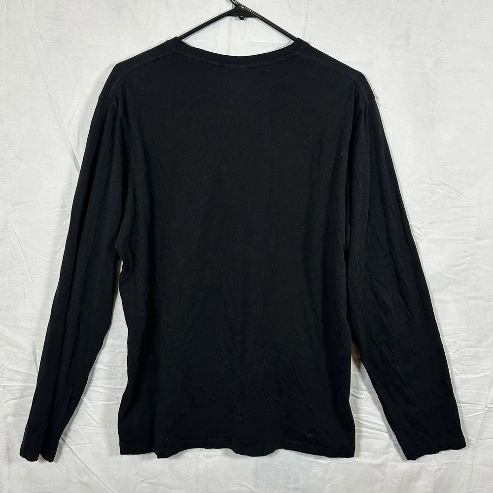 OVO October's Very Own Black Owl Logo Long Sleeve Tee Mens Medium